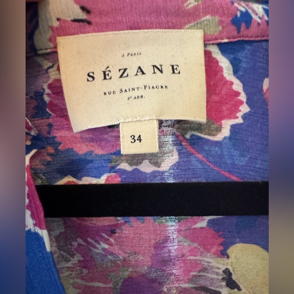 SÉZANE Chemise Ann floral blouse. Size 34 (US 2) - Picture 3 of 8